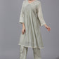 Sage Green Alia Cut Kurta Set