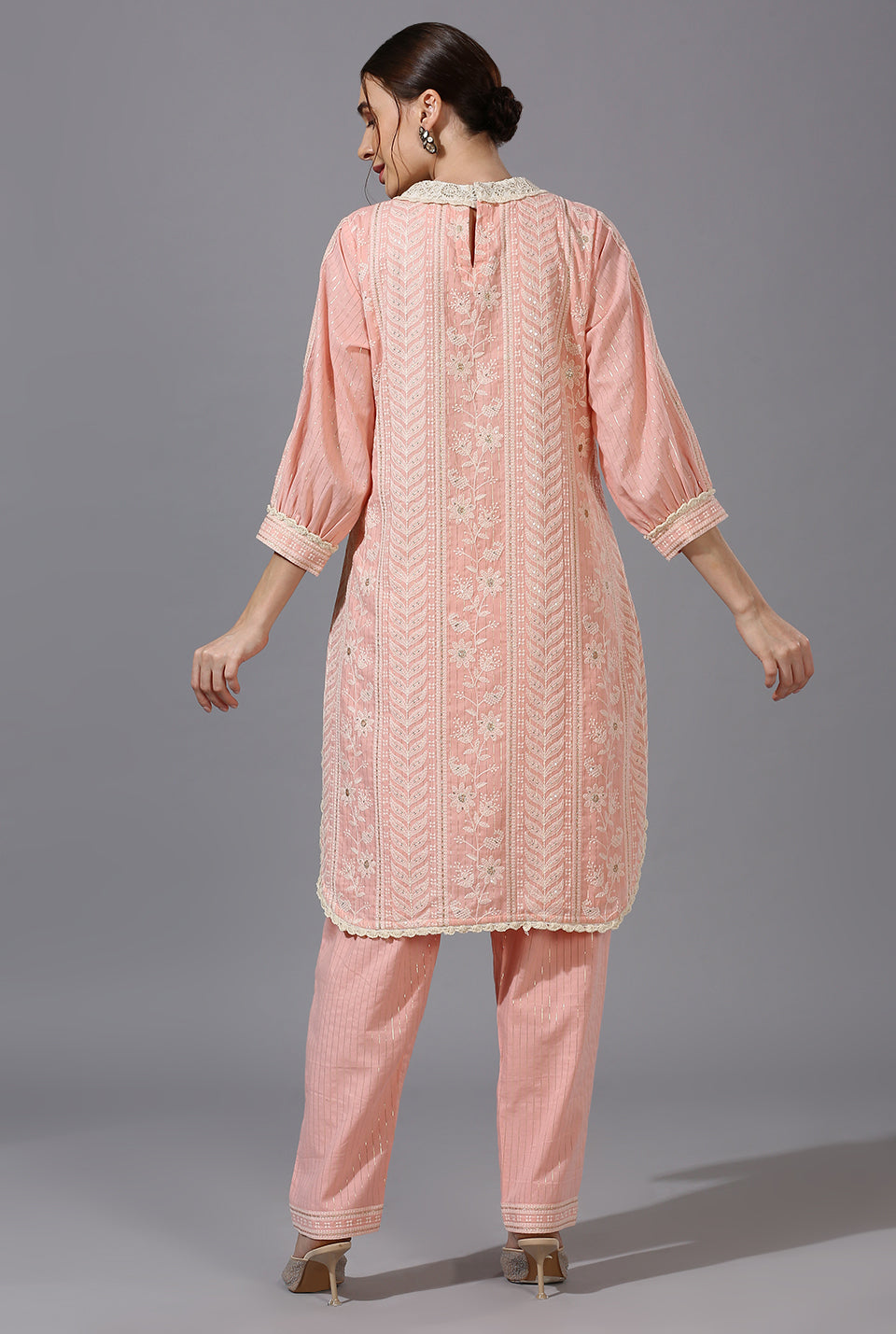 Light Pink Kuta & Pant Set