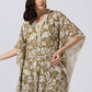 Khaki Floral Kaftan