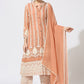 Peach Organza Salwar Set