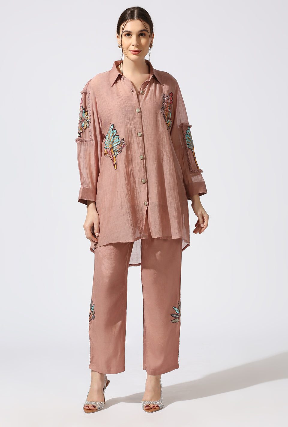 Mauve Palm Co-Ord Set