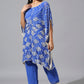 Blue Bandini Ring Kaftan Set