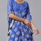 Blue Bandini Ring Kaftan Set