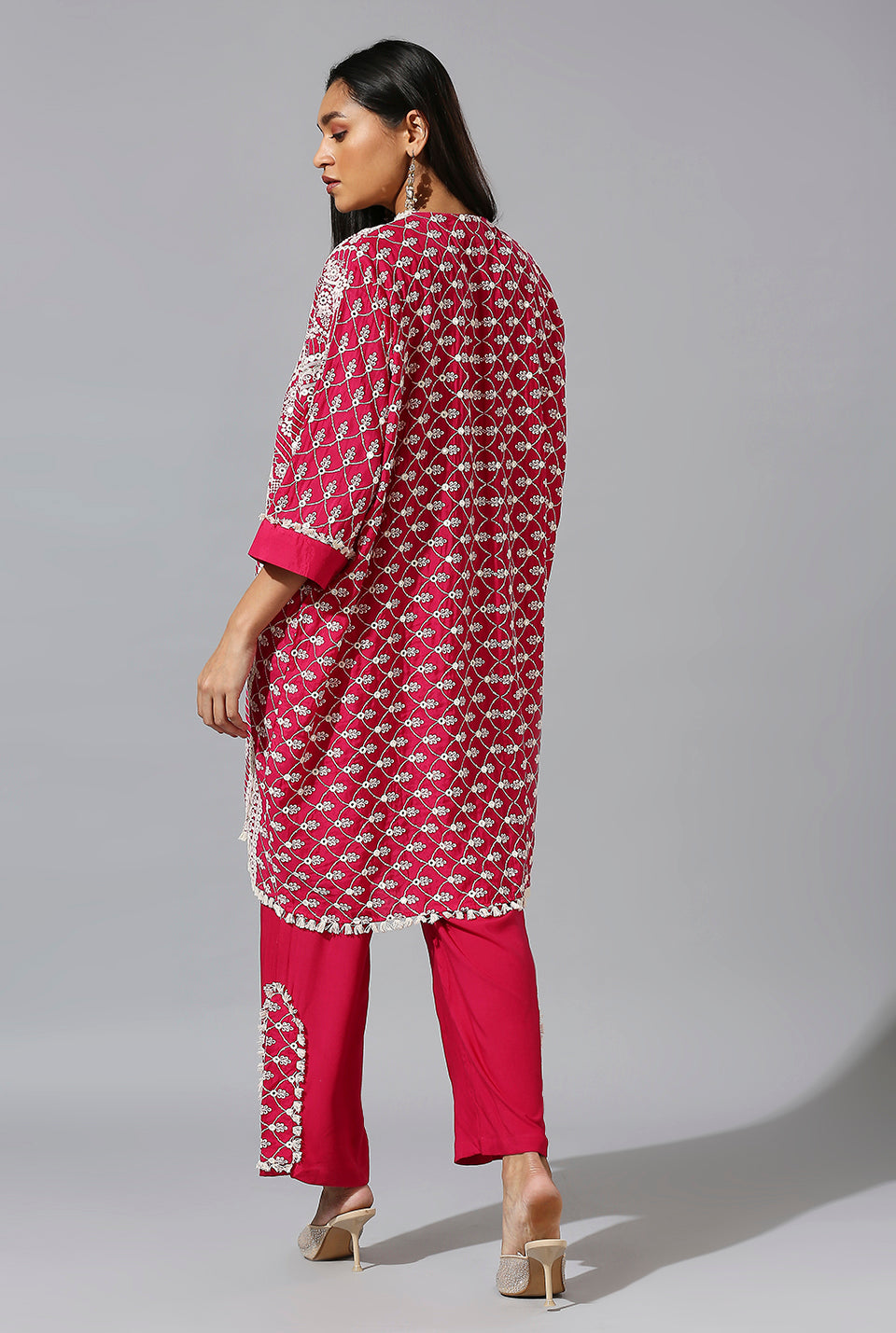 Rani Pink Mirror Pant Set