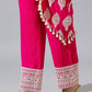 Rani Pink One Side Poncho Set