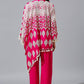 Rani Pink One Side Poncho Set