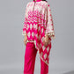 Rani Pink One Side Poncho Set