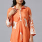 Orange White Jungle Shirt Set