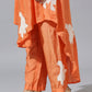 Orange White Jungle Shirt Set