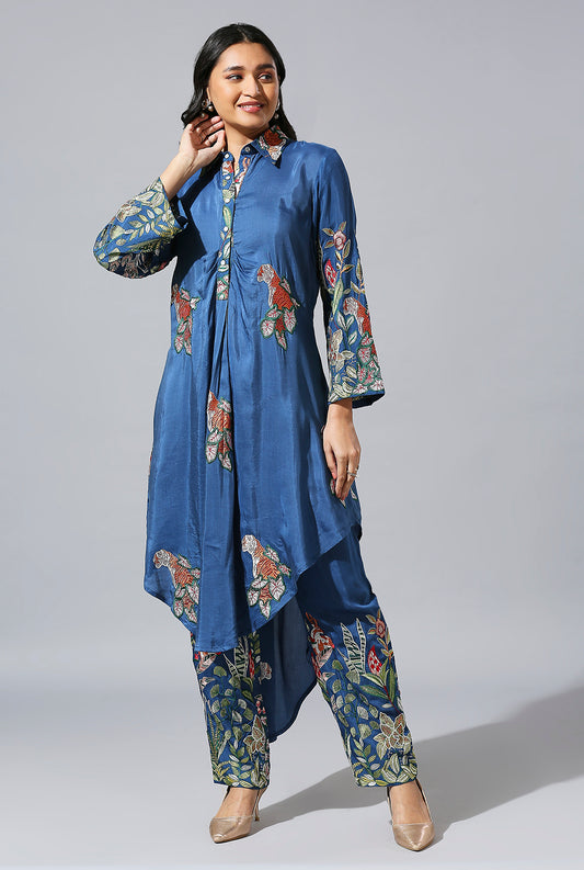 Blue Jungle Shirt Set