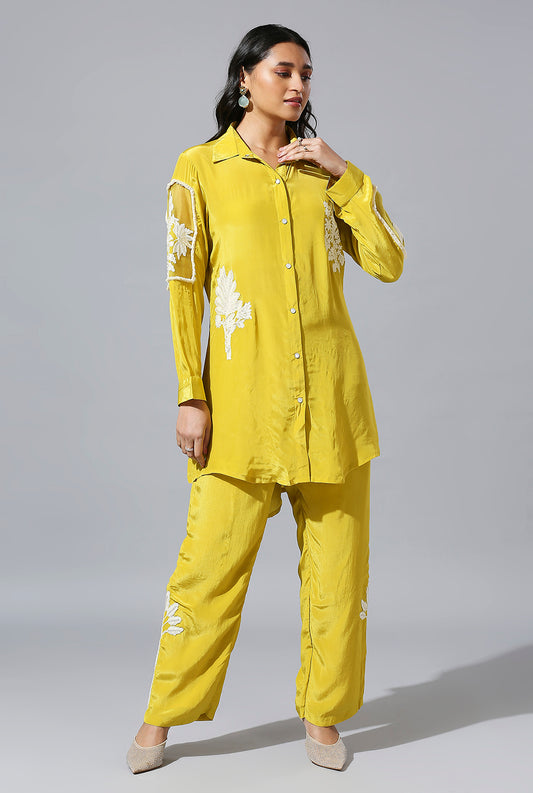 Yellow Palm Co-Ord Set