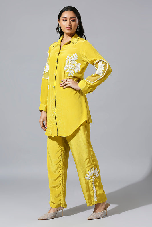 Yellow Palm Co-Ord Set