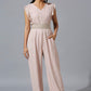 Light Mauve Jumpsuit with Zardosi Belt