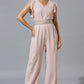 Light Mauve Jumpsuit with Zardosi Belt