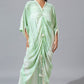 Mint Green Long Cowl Dress