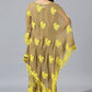 Beige Yellow One Side Poncho Set