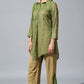 Beige Green Aarif Shirt Set