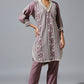 Violet salwar set