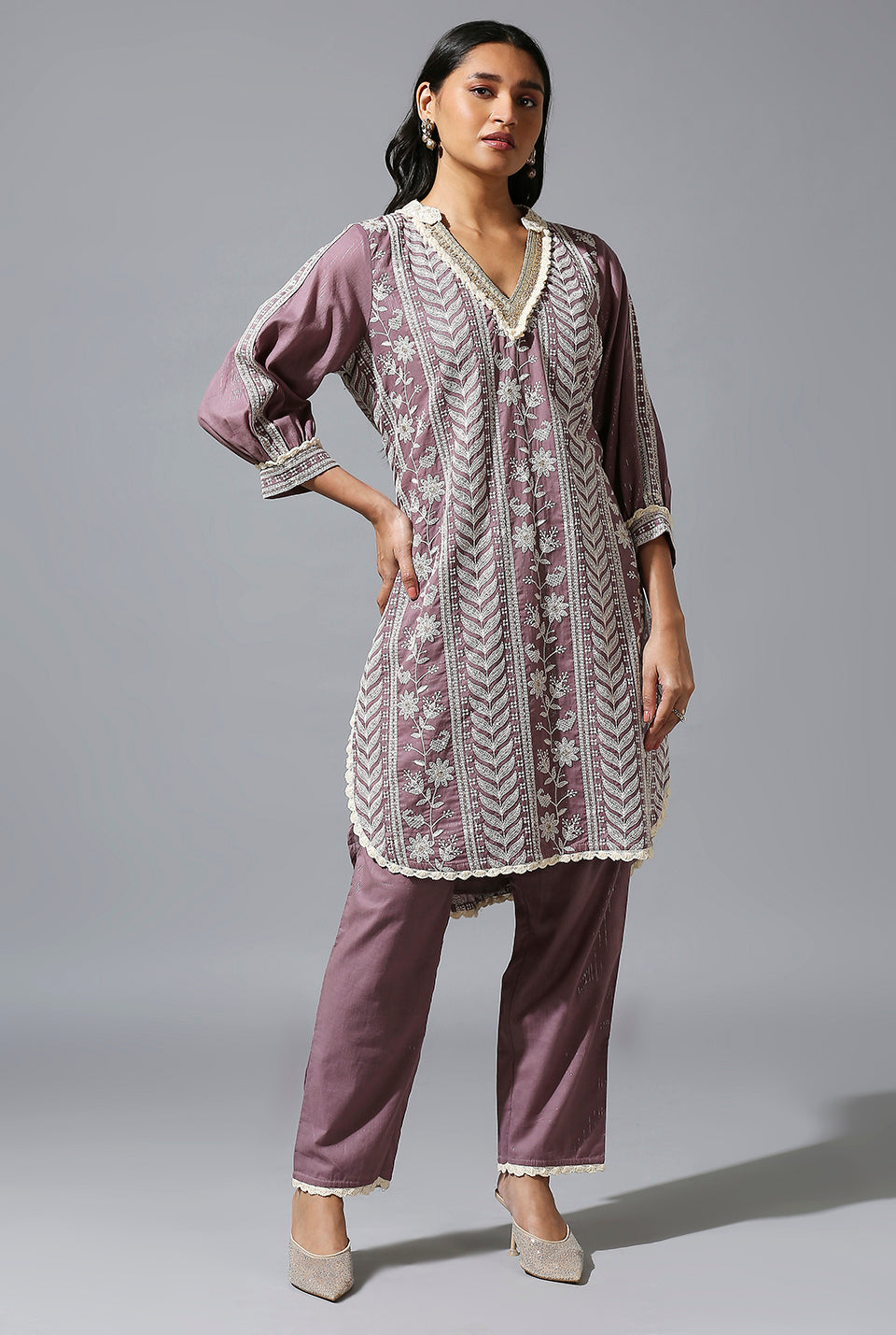 Violet salwar set