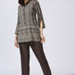 Ash Grey Dola Silk Shirt & Pant Set