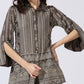 Ash Grey Dola Silk Shirt & Pant Set