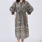 Ash Grey White Dola Silk Dress