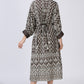 Ash Grey White Dola Silk Dress